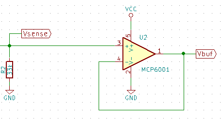 INA139 buffer schematic