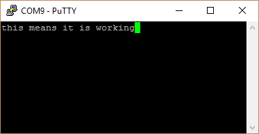 PuTTY working confirmation