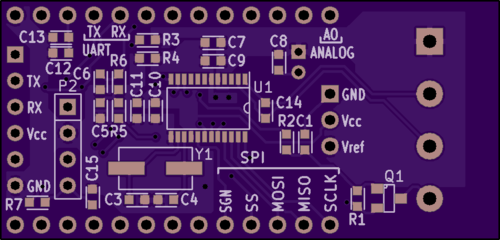 Load cell sensor v0.1 layout - top